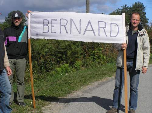 Une partie des supporters de Bernard
